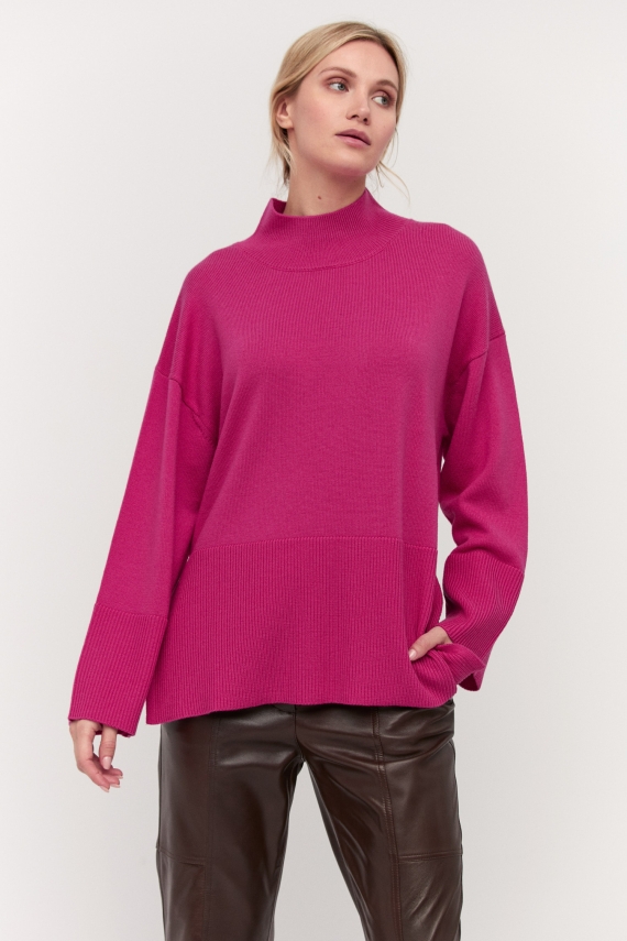 Sweter z wełny merynosowej luxury line